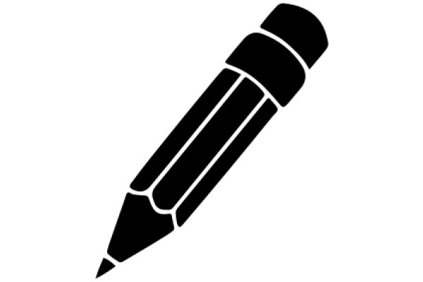 A Simple Line Drawing of a Pencil