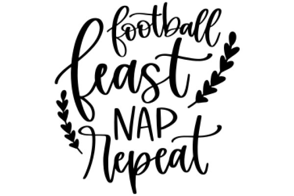 Football, Napping, and Repeating: A Graphic Design of a Sports Enthusiast's Dream