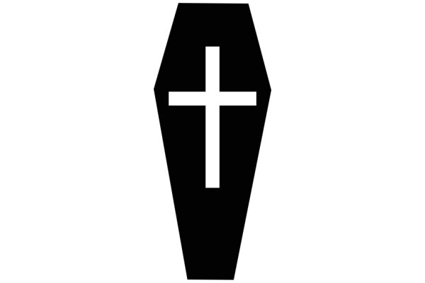 Monochrome Symbol of Christian Faith