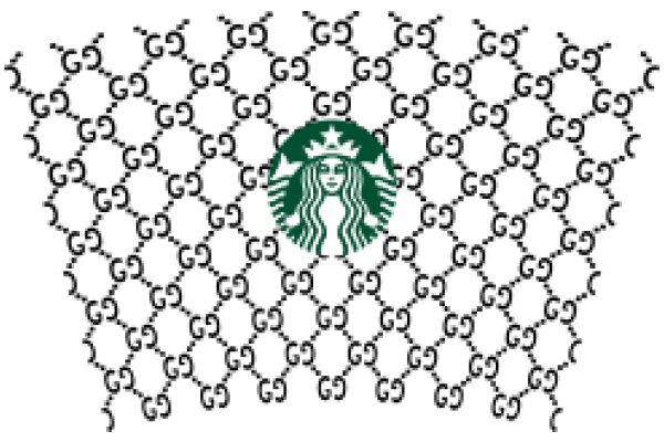 Starbucks Logo Embellished with a Pattern of Gs