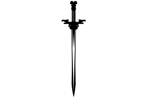 Stylized Cross with a Sword-like Design