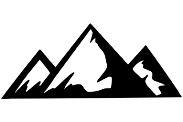 Silhouette of a Mountain Range