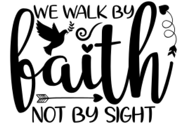 Inspirational Quote Art: A Poster with a Faith-Based Message