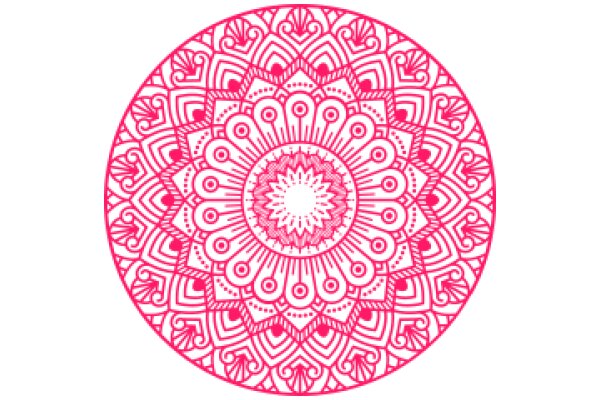 Vibrant Pink Mandala Design