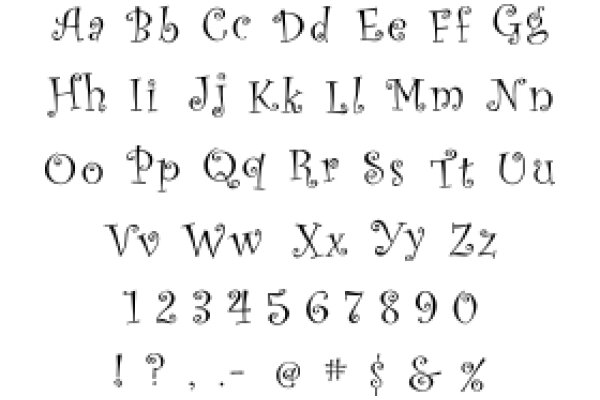 A Collection of Stylized Alphabets and Numbers