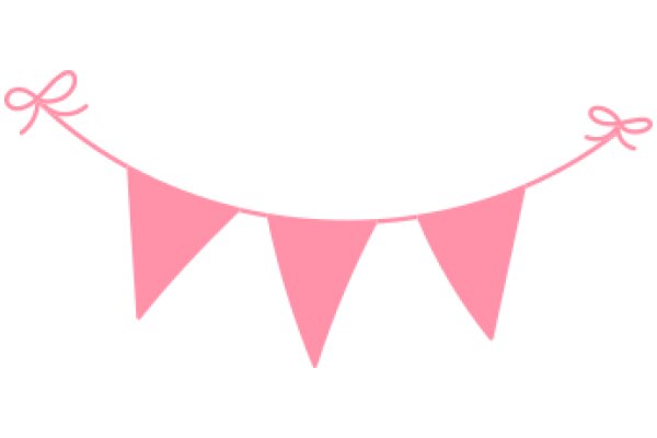 Pink Banner with Ribbons and Bow