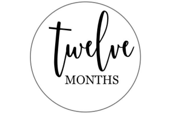 A Graphic Design of a Twelve Months Logo