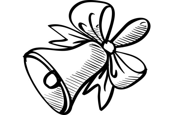 Stylized Illustration of a Rolled-Up Newspaper with a Butterfly Design