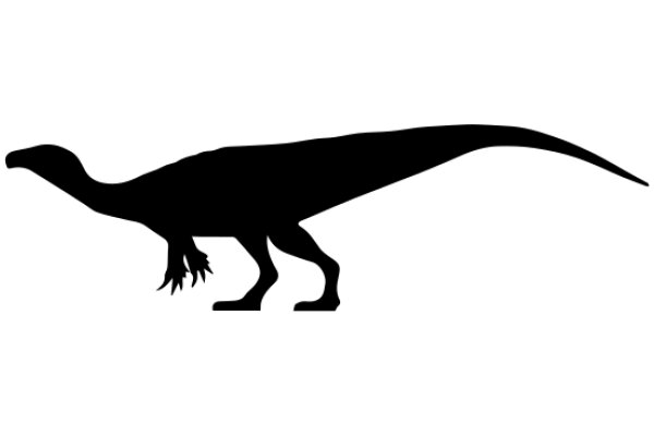 A Silhouette of a Dinosaur