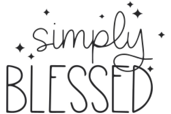 Simply Blessed: A Graphic Design with a Message of Gratitude and Faith