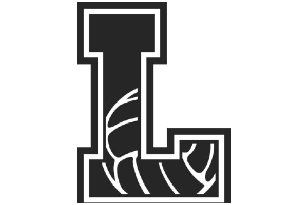 Stylized Letter 'L' with a Basketball Design