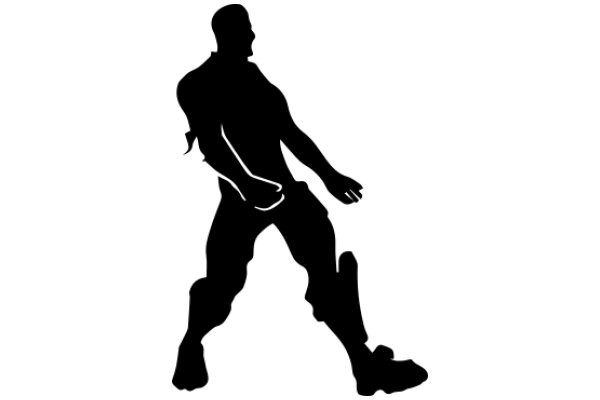 Silhouette of a Man in a Stance