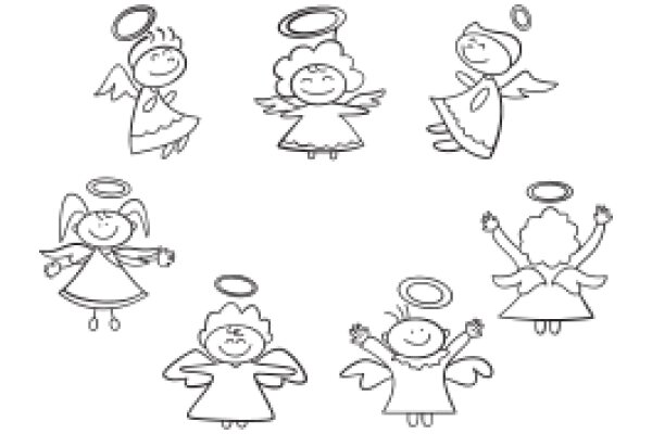 A Collection of Whimsical Angel Drawings