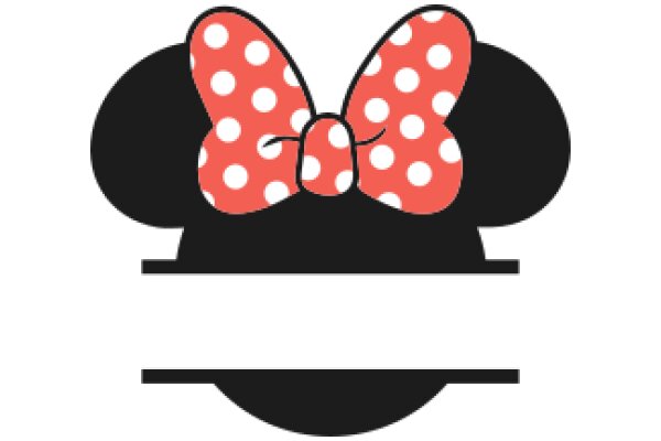 Whimsical Illustration of Minnie Mouse Ears and Bow