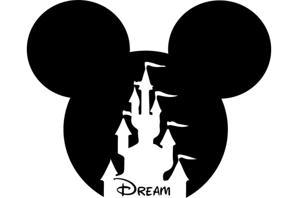 Disney Dream: A Silhouette of Mickey Mouse and the Castle