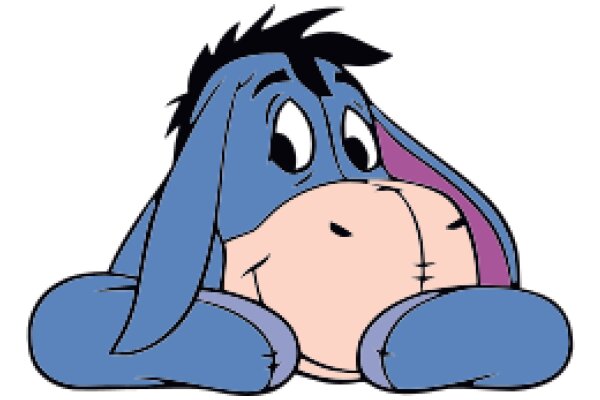 A Friendly Eeyore: The Blue Donkey's Adventure