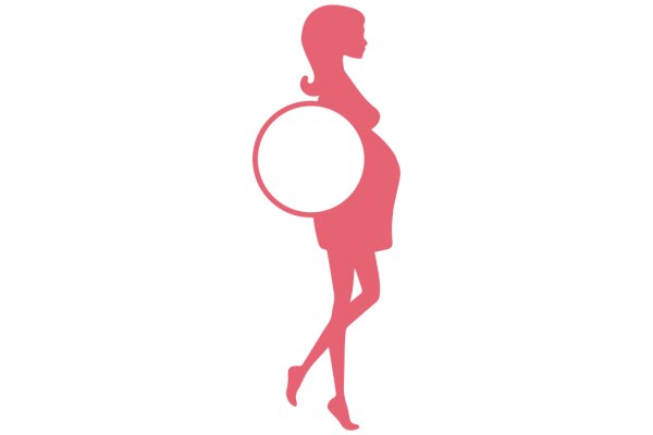 Pregnant Silhouette with a Hula Hoop