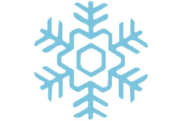 Stylized Blue Snowflake Logo