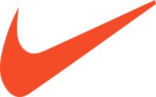 Vibrant Red Nike Swoosh Logo