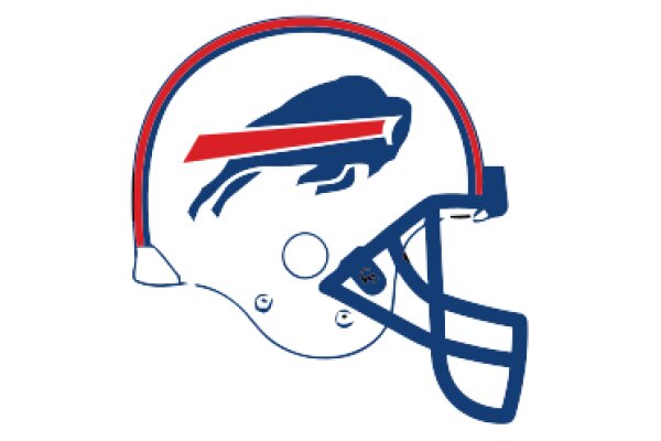 Buffalo Bills Football Helmet with Logo