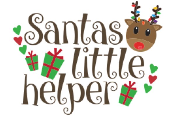 Santa's Little Helper: A Festive Greeting Card