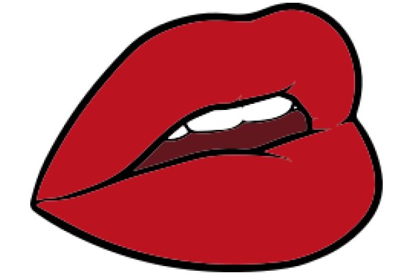 Vivid Red Lipstick Illustration