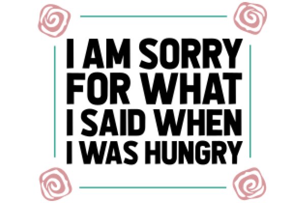 Apology for Hunger: A Humorous Take on Food Choices