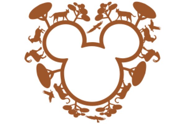 Whimsical Disney-Inspired Logo with Nature-Themed Animals and Plants