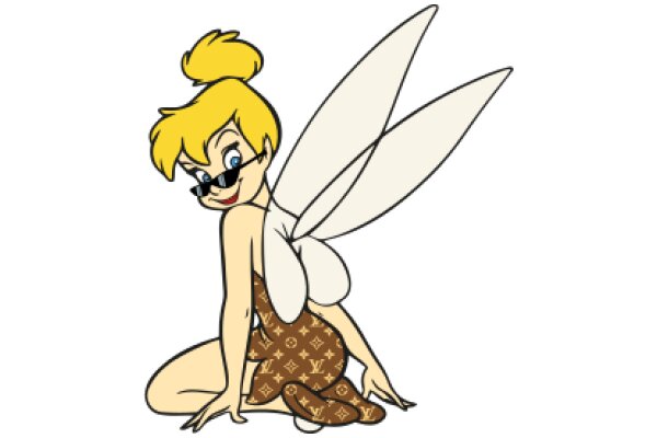 A Stylish Tinkerbell in a Fashionable Outfit