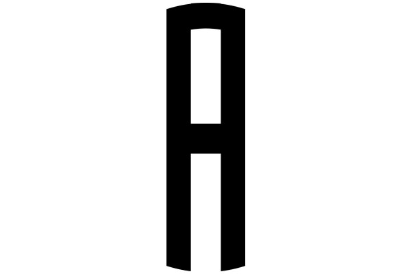 Stylized Letter 'H' in a Square Frame