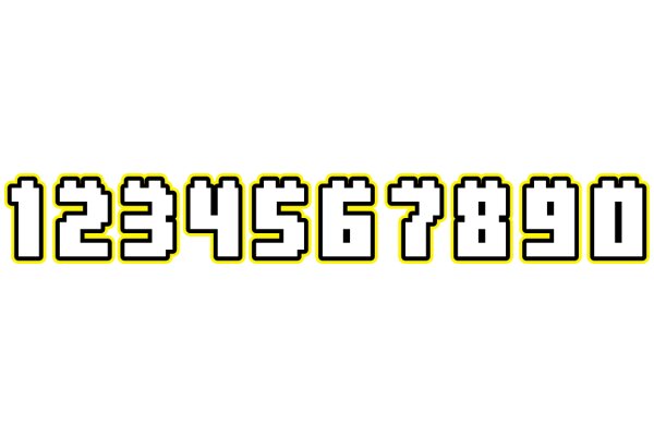 Digital Art: A Close-up of a Number Sequence