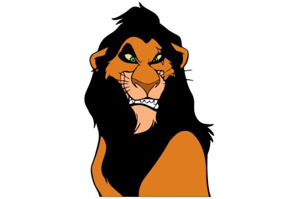 The Lion's Anger: A Cartoon Character's Emotional Expression