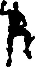 Silhouette of a Baseball Player in Action