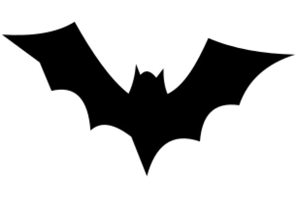 Stylized Black Bat Silhouette