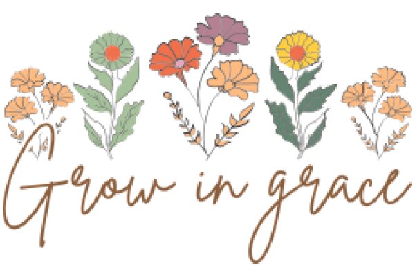 Grow in Grace: A Collection of Flower Illustrations