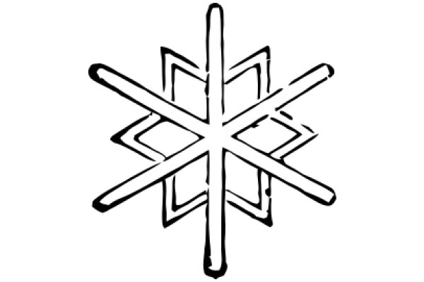 Stylized Snowflake Design