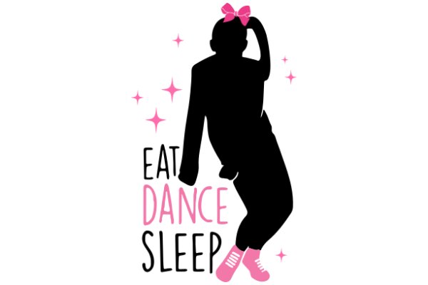 Eat, Dance, Sleep: A Silhouette of a Person's Daily Routine