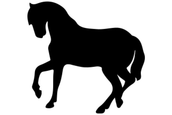 Silhouette of a Galloping Horse