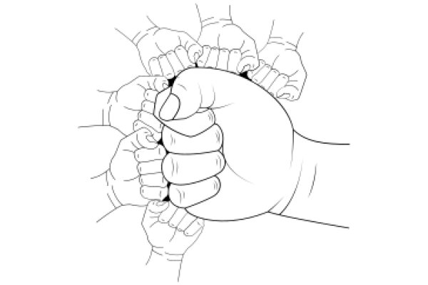 Unity in Strength: A Illustration of Hands Holding Hands