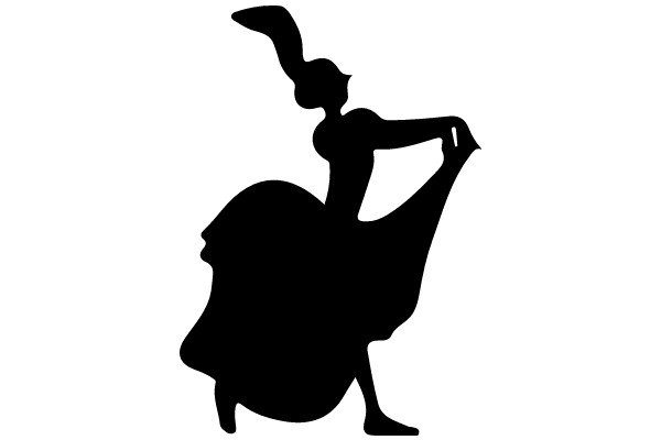 Silhouette of a Woman in a Dress