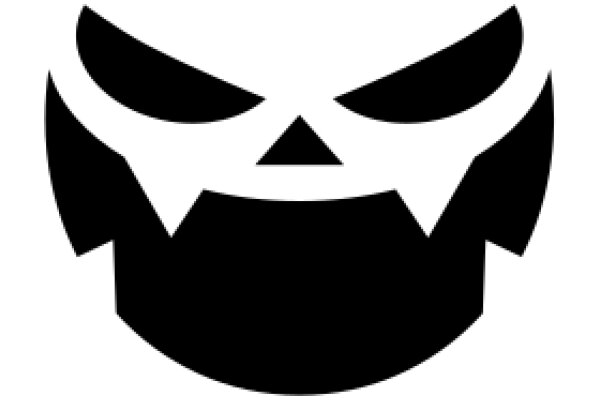 Stylized Black Mask Icon