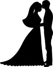 A Silhouette of Love: A Couple's Embrace in Black and White