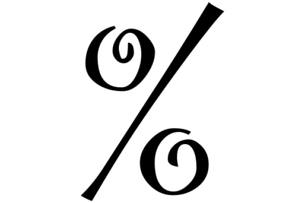 A Graphic Representation of a Percentage Sign