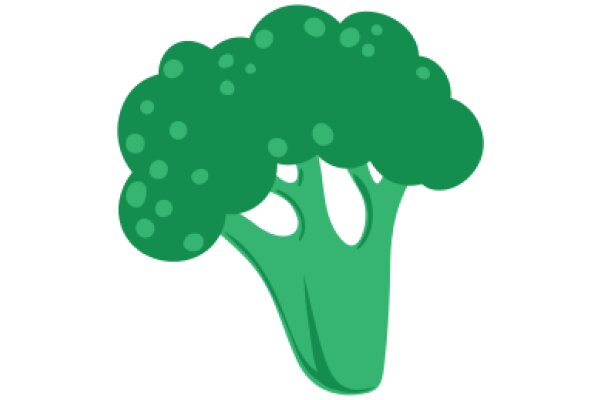 Vibrant Green Broccoli Icon