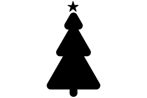 A Simple, Christmas Tree Silhouette