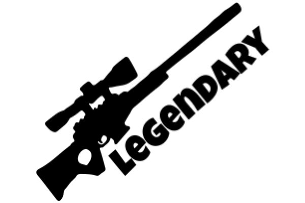 A Silhouette of a Rifle with the Word 'Legendary' Below It