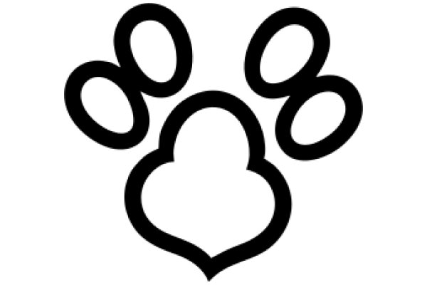 Stylized Logo of a Paw Print