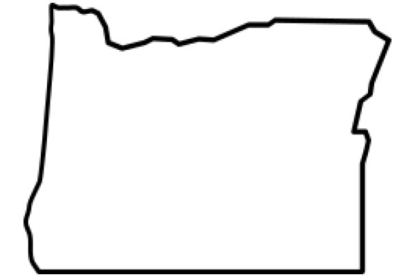 Simplified Map of a State: A Graphic Representation of Geographical Boundaries