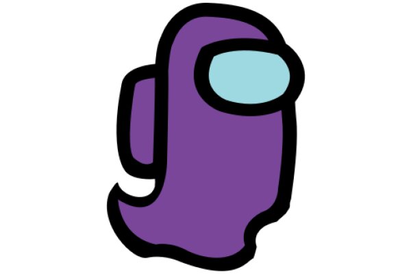 Stylish Purple Character with Blue Glasses