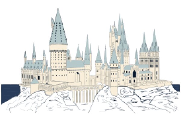 A Whimsical Illustration of a Castle and Its Surroundings